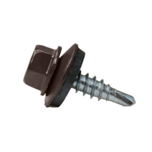 Pleki ühenduskruvi 4,8×19 EPDM R8017 (RR32) plekk-plekk kuuskantpea – PGB (200 tk/pk), (pakis 200tk) , pruun